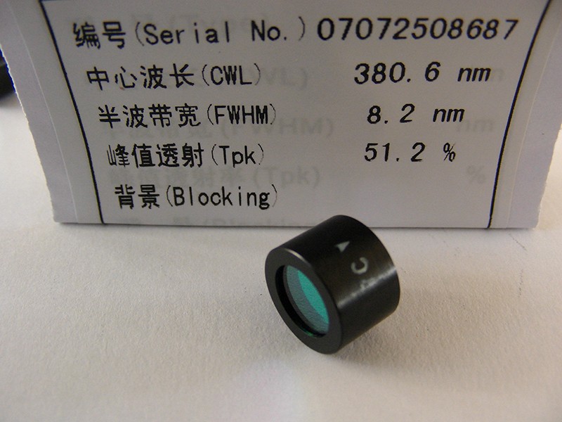 NBP380超窄带滤光片 NBP380超窄带滤光片